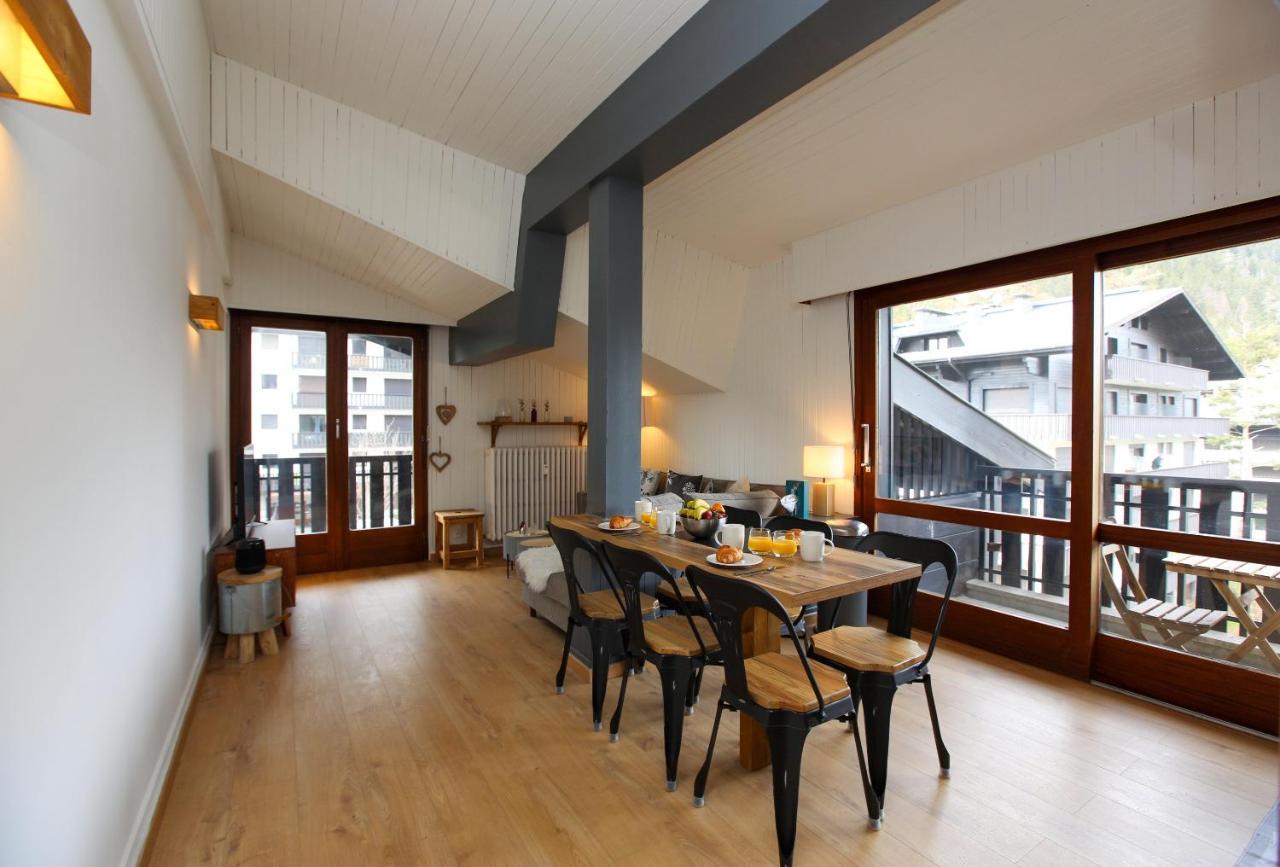 Superbe T3 En Face Du Brevent, Chamonix Appartement Buitenkant foto